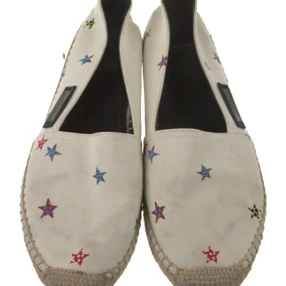 Saint Laurent Canvas Printed Espadrilles